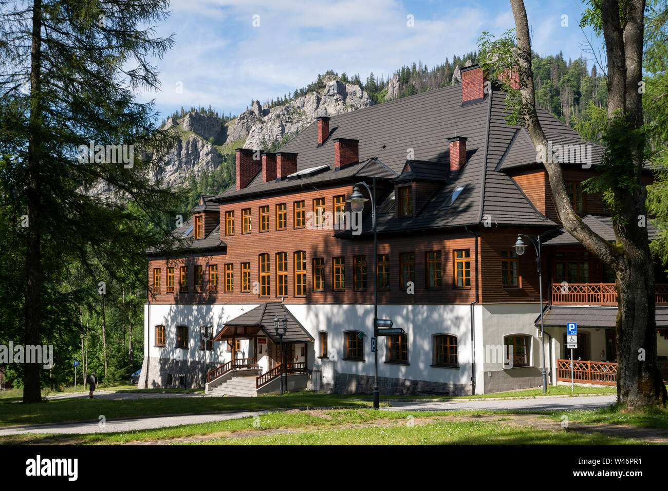 Historic building in Tatra National Park, Kuznice, Poland Stock Photo