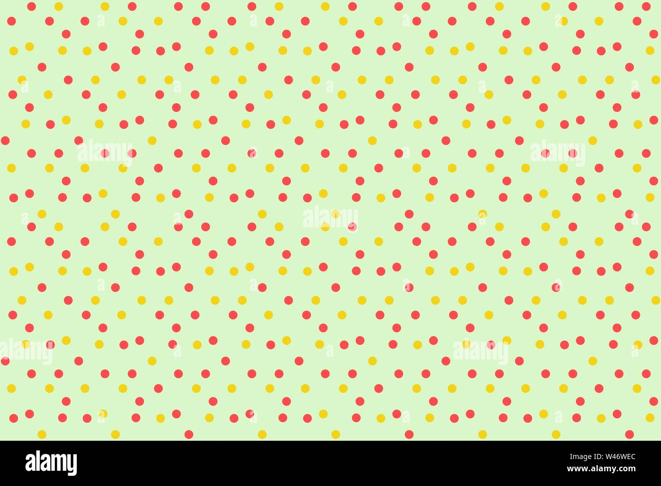 Vintage polka dots in scatter background seamless pattern. Vector illustration. Stock Vector