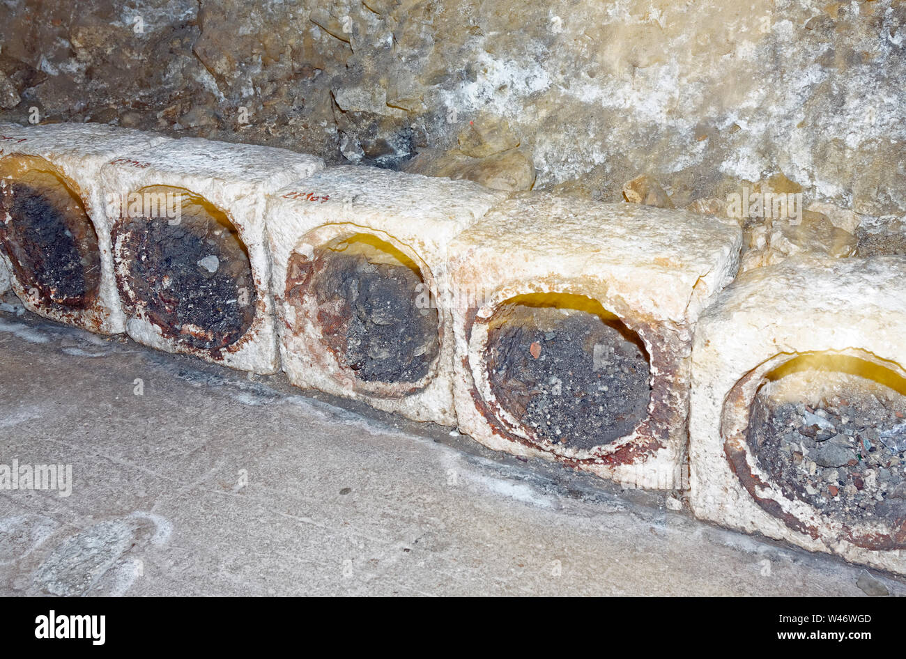 Original underground stone pipes hi-res stock photography and images ...
