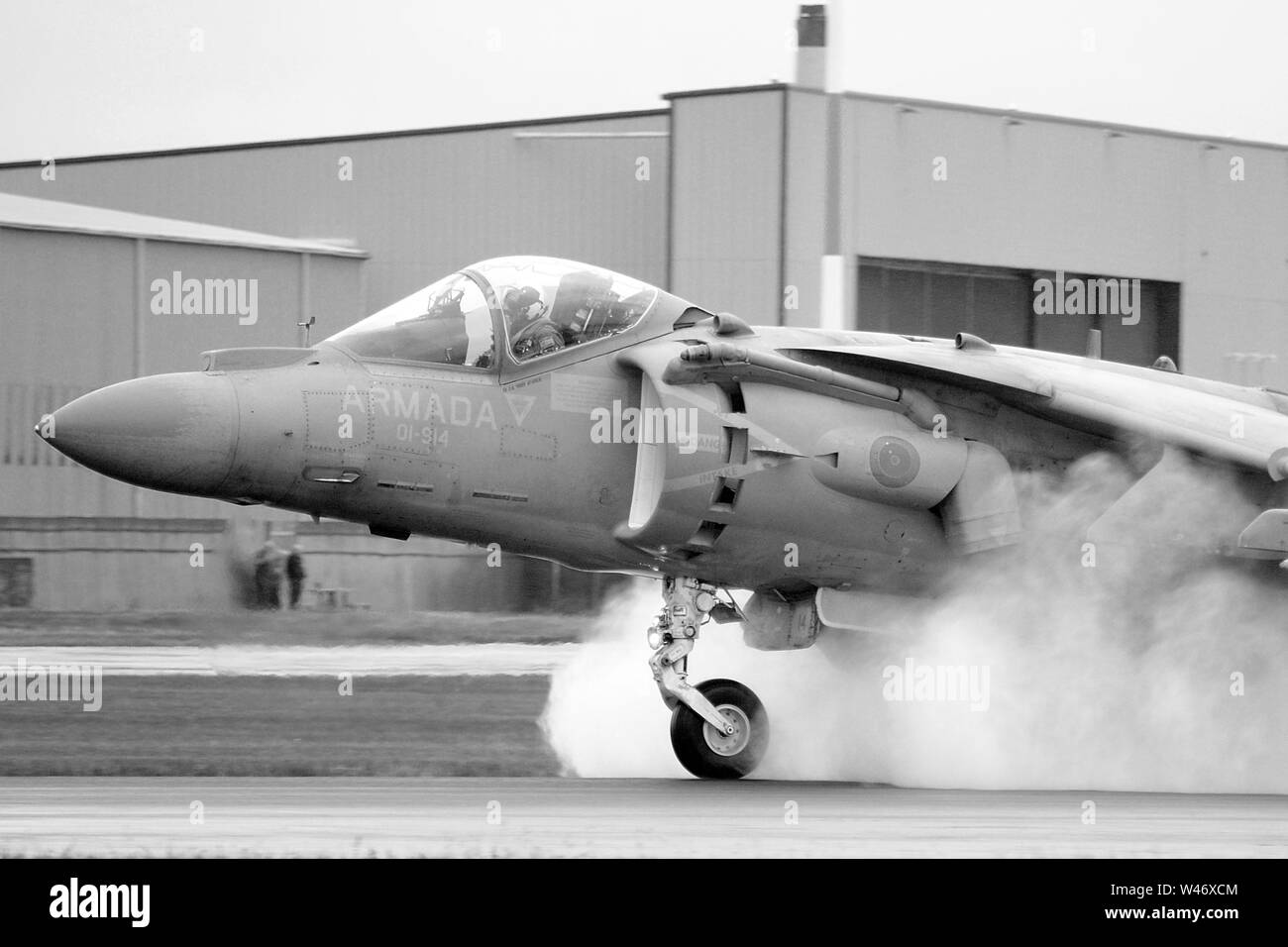 hawker harrier jump jet Stock Photo