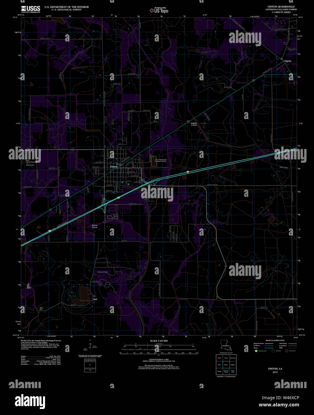 Map of vinton hires stock photography and images Alamy
