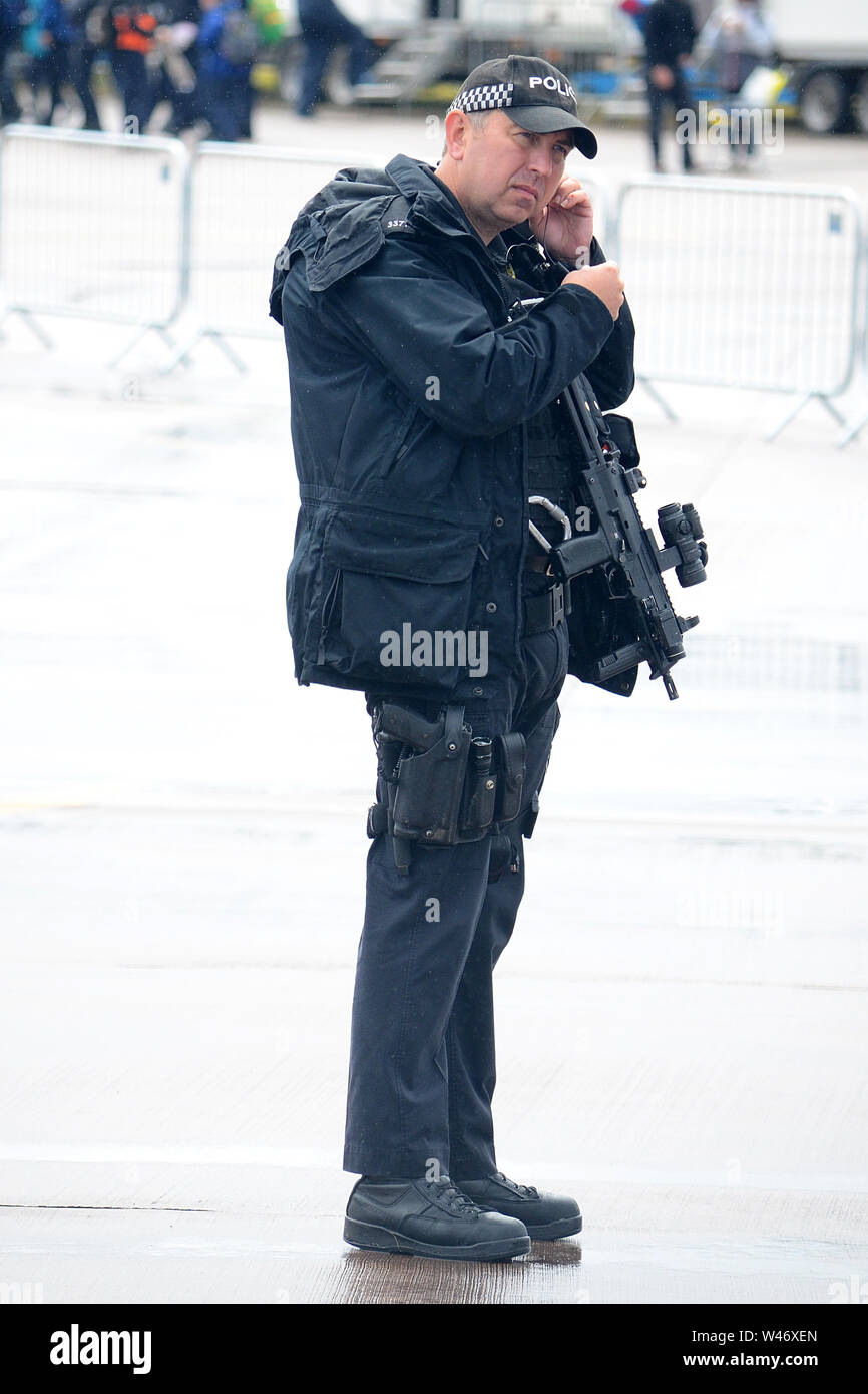 British police officer, authorised firearms officer, AFO, Stock Photo