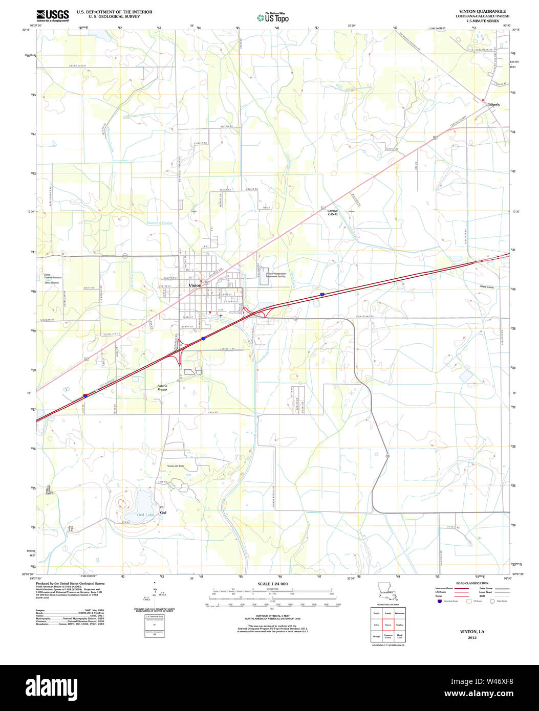 Map of vinton hires stock photography and images Alamy