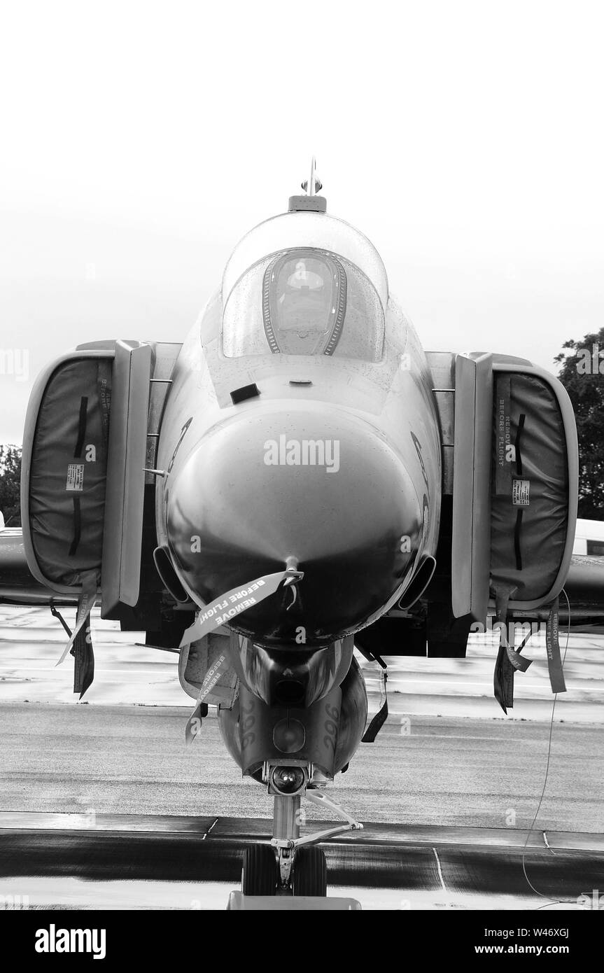 Phantom F4, Cold war jet Stock Photo