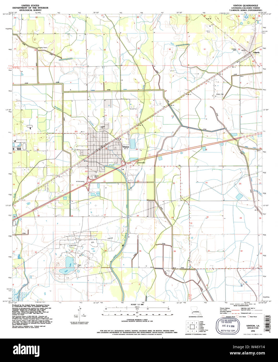 Map of vinton hires stock photography and images Alamy