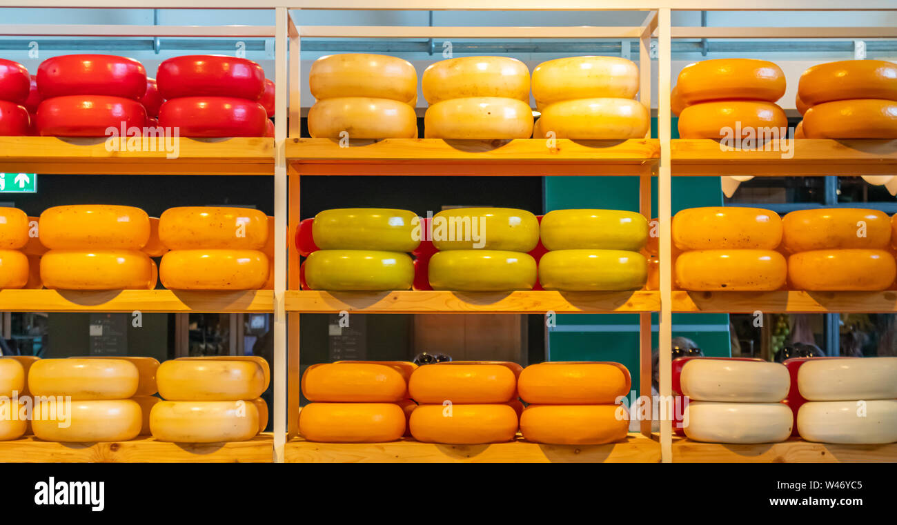 Gouda cheese shelves hires stock photography and images Alamy