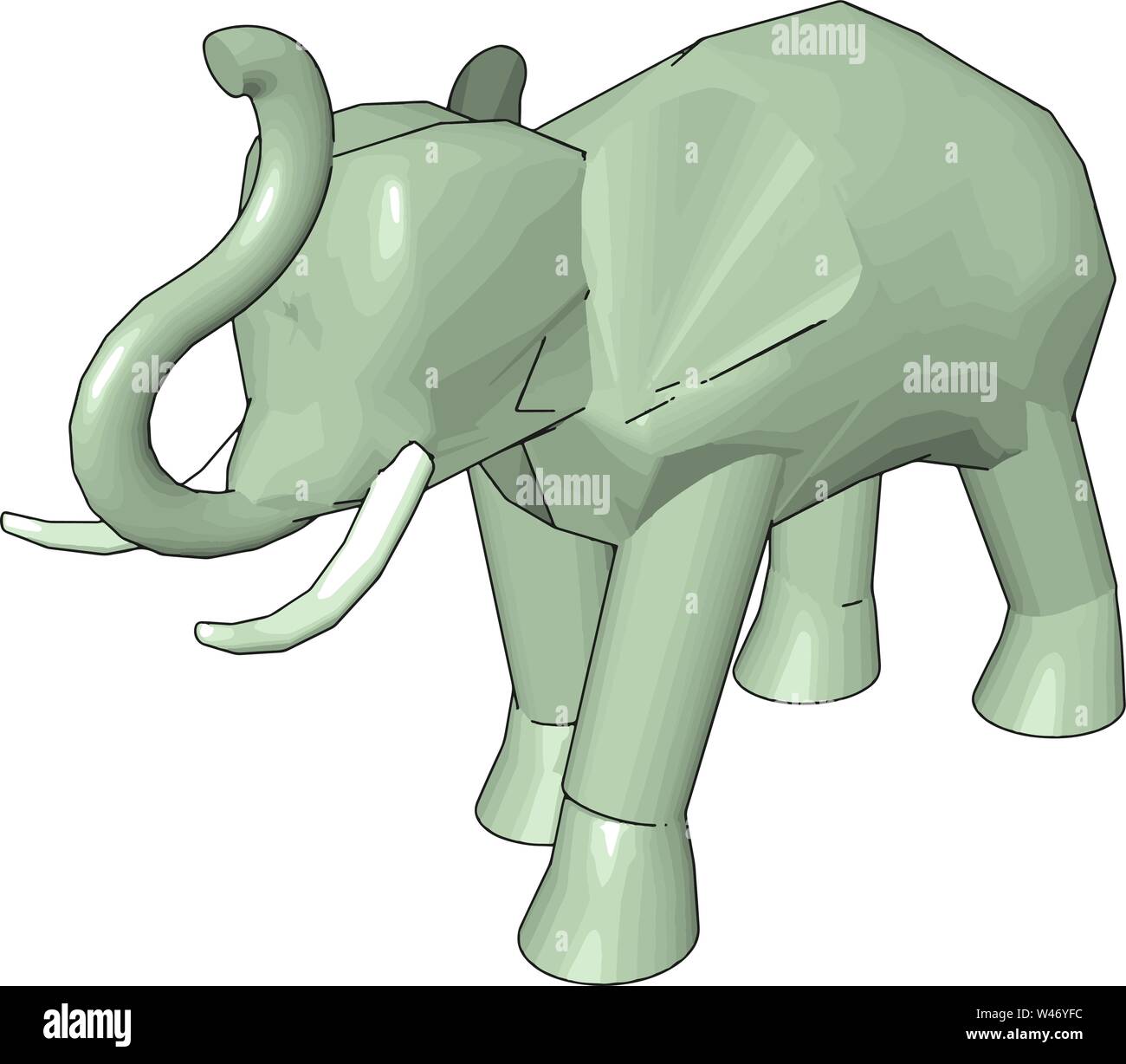 Minimalist Elephant Logo, image size:1300x1228