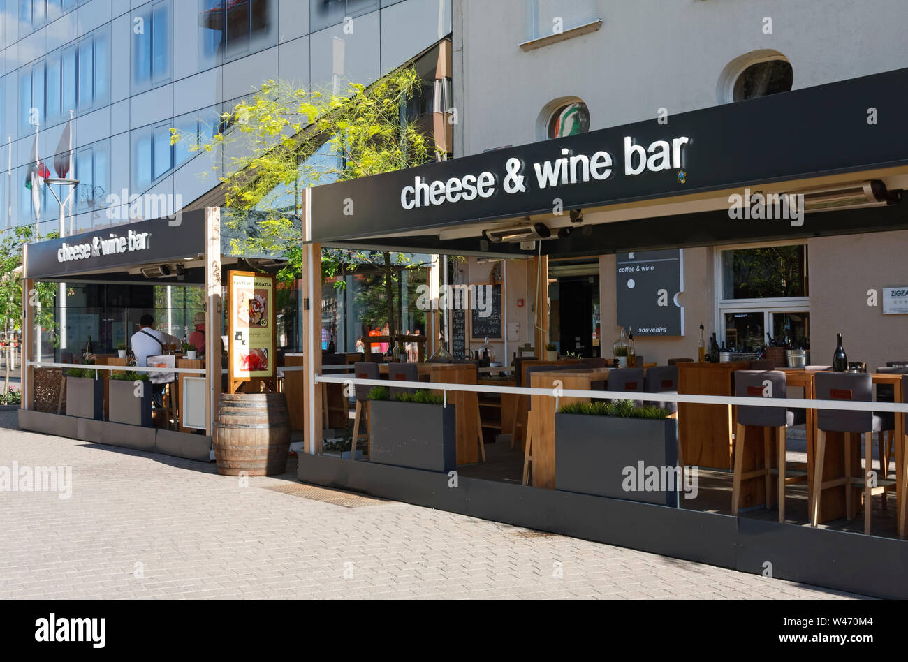 outdoor Cheese and Wine Bar; restaurant; Trg Bana Jelacica; Jelacic