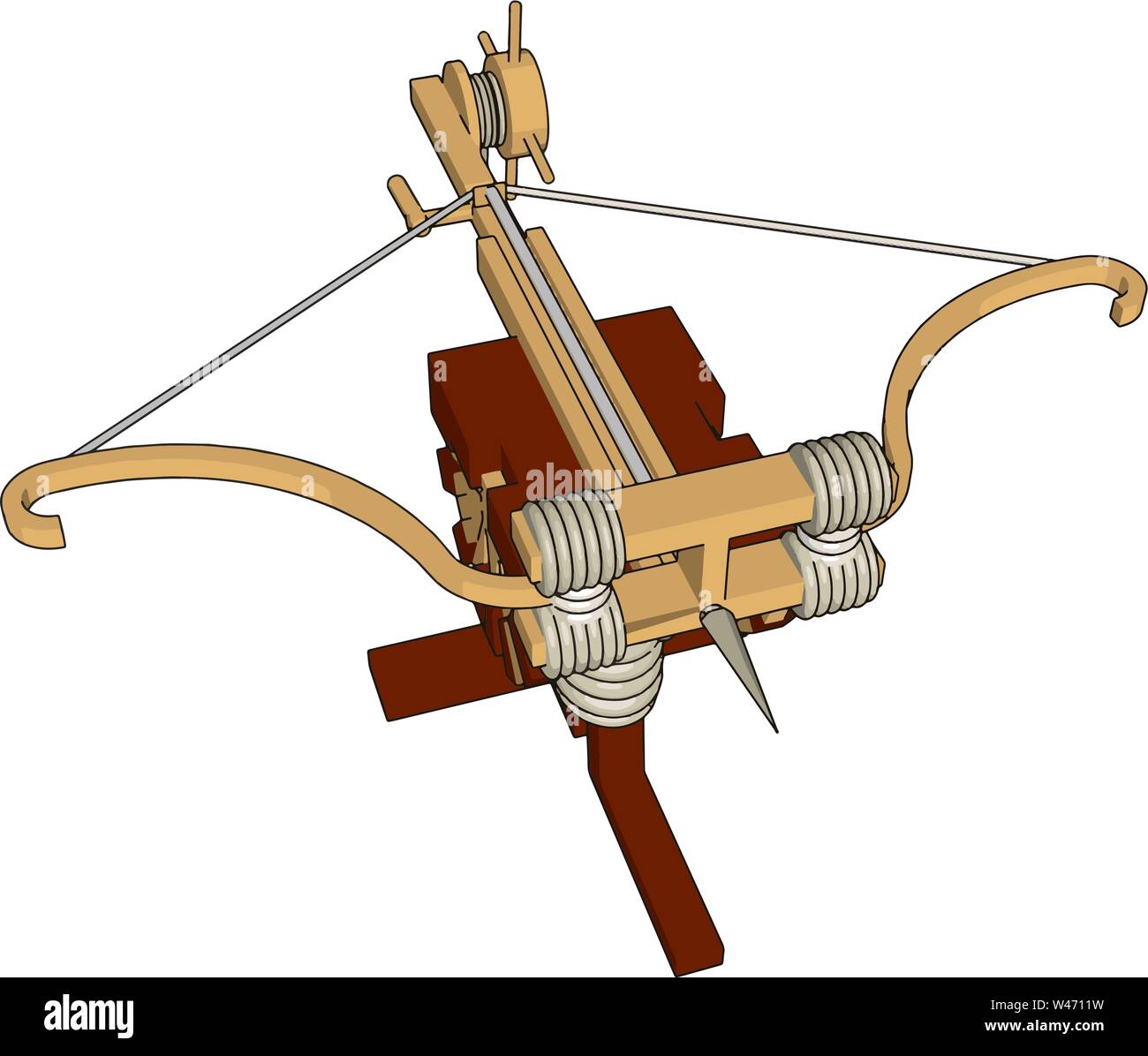 Crossbow vector vectors hi-res stock photography and images - Alamy