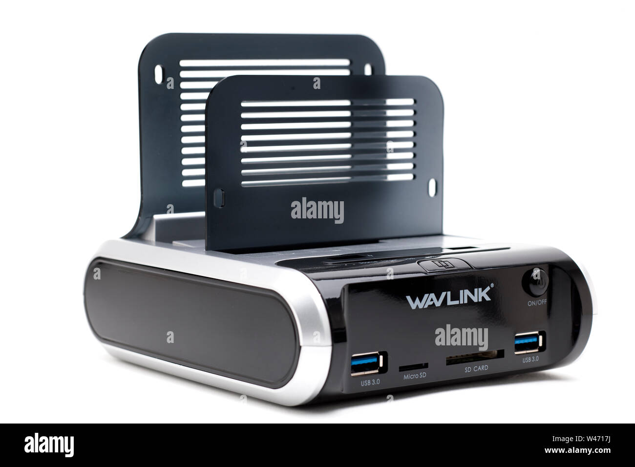 Wavlink USB 3.0 Hard Drive Docking Station Stock Photo