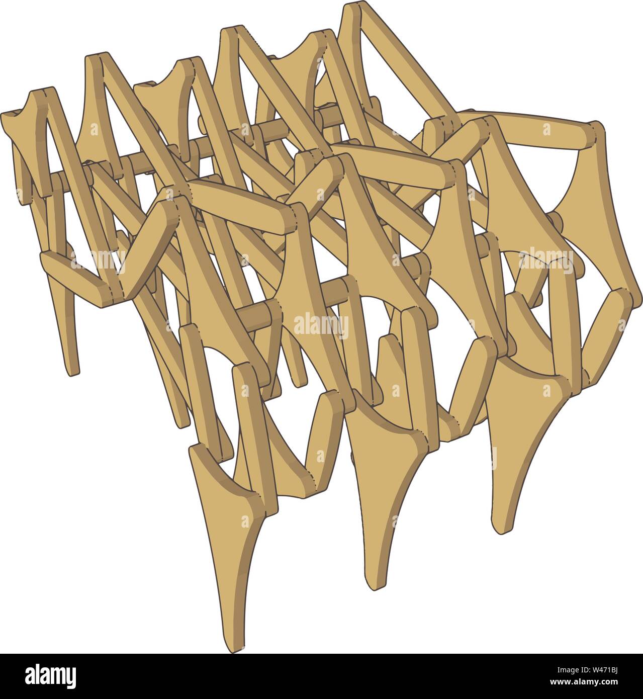 Yellow machine, illustration, vector on white background Stock Vector ...