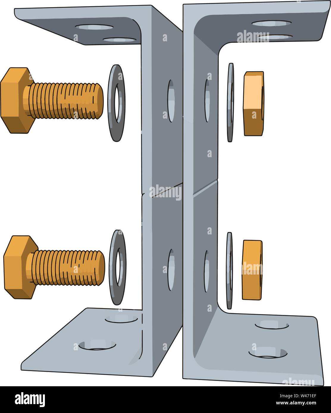 White lever, illustration, vector on white background Stock Vector ...