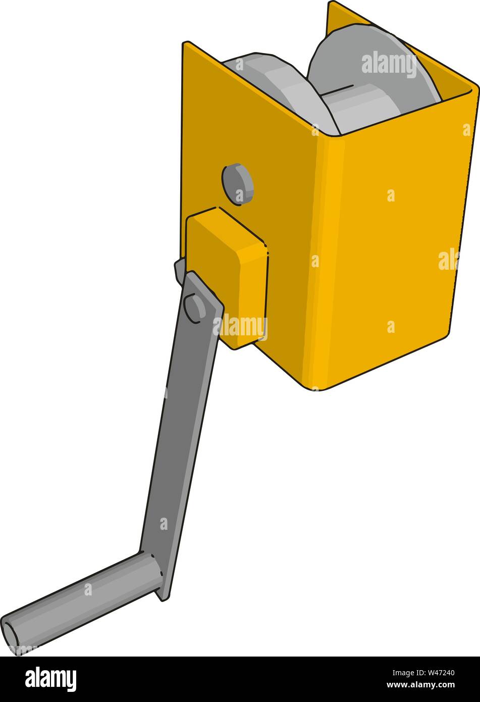 Crumb tool, illustration, vector on white background. Stock Vector