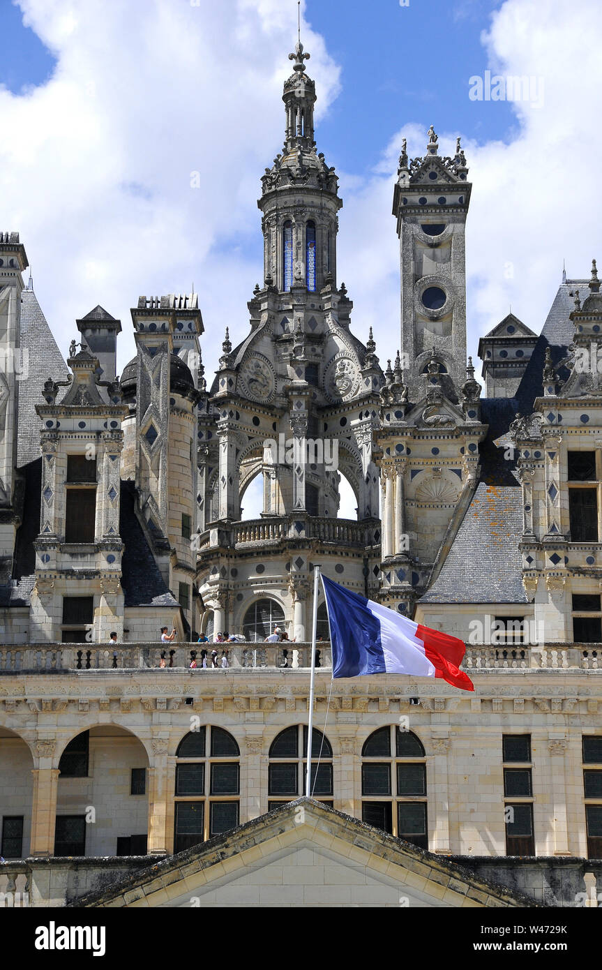 Château de Chambord, France, Europe, UNESCO World Heritage Site Stock Photo