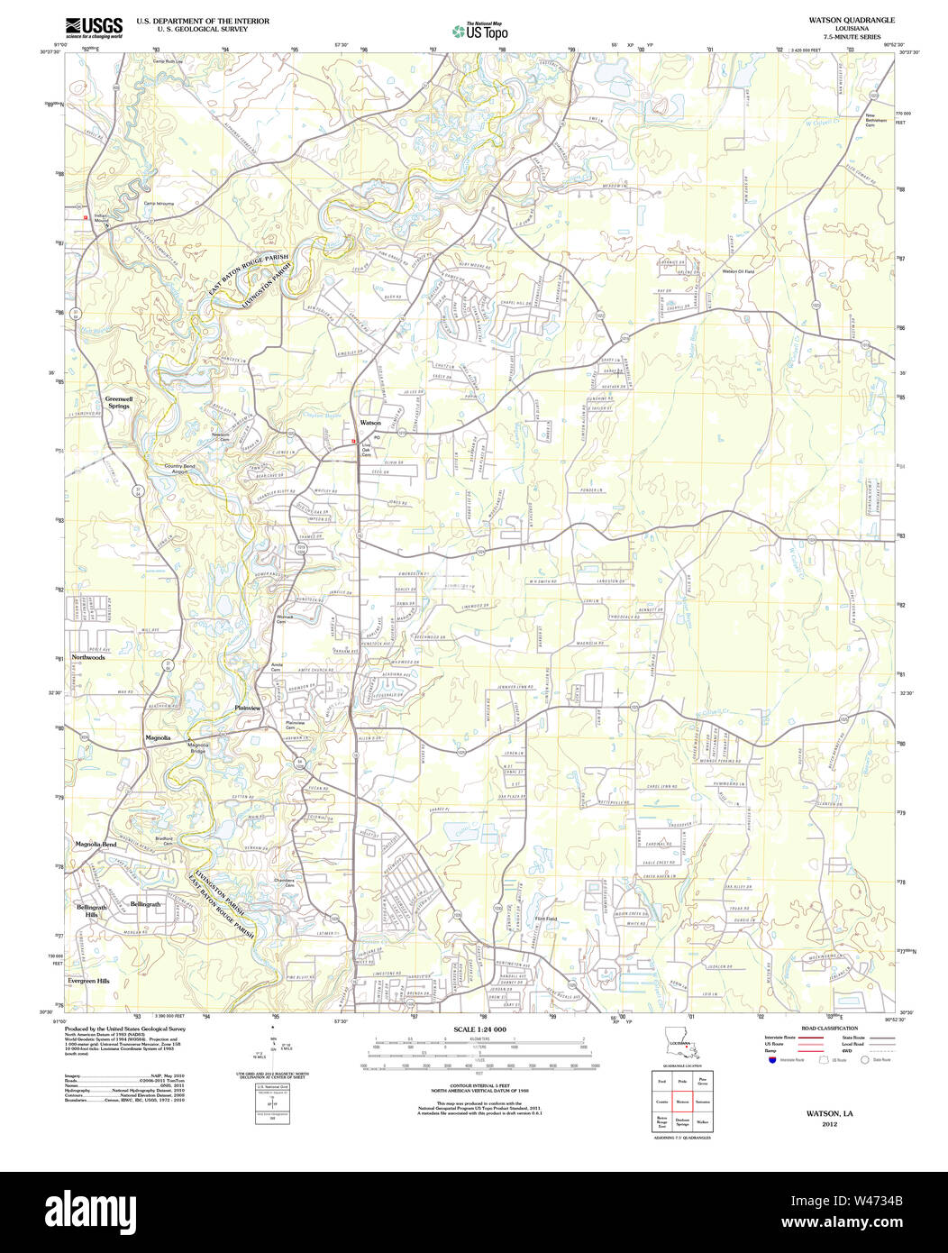 Map of watson hires stock photography and images Alamy