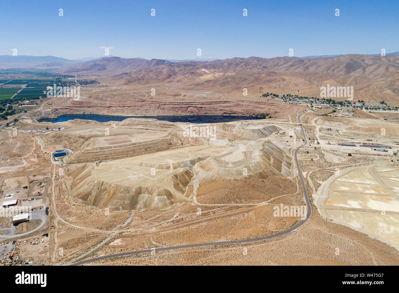 Aerial of mining site hires stock photography and images Alamy