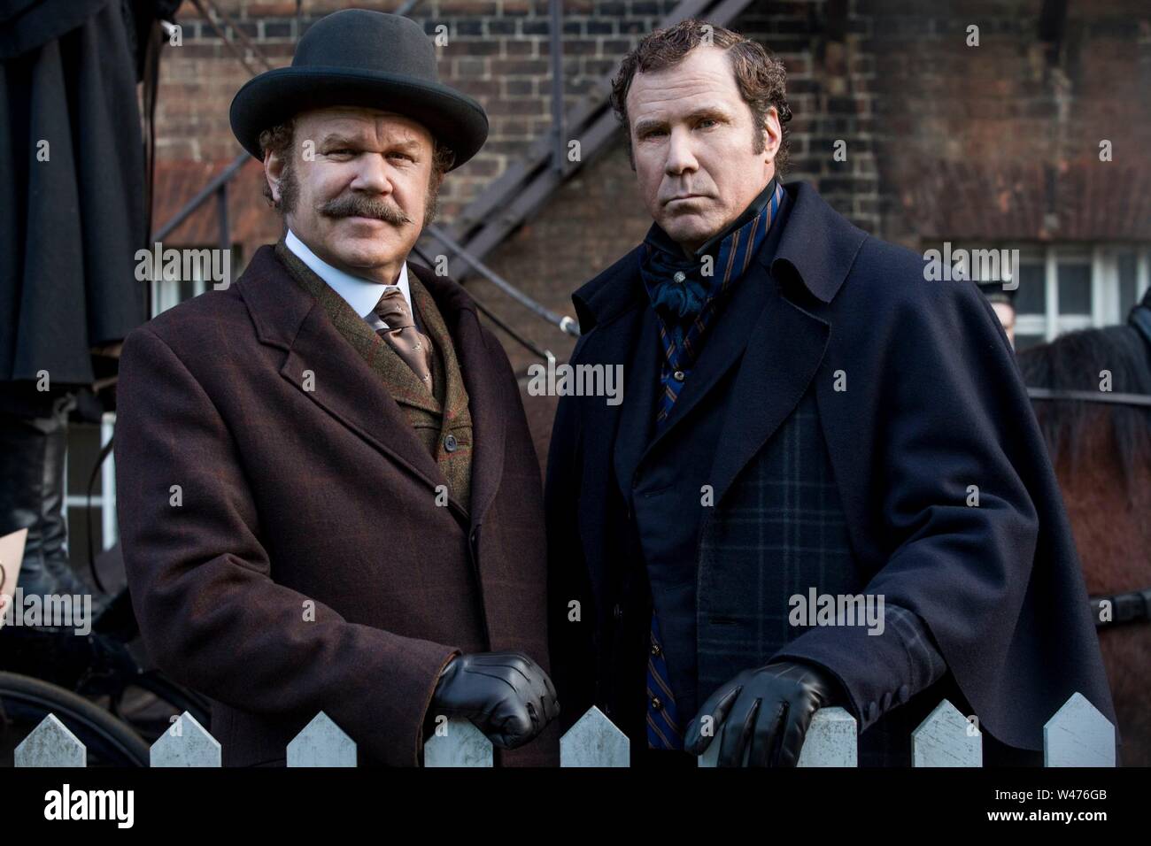 JOHN C. REILLY and WILL FERRELL in HOLMES & WATSON (2018), directed by ETAN COHEN. Credit: Columbia Pictures / Gary Sanchez Productions / Mosaic / Album Stock Photo