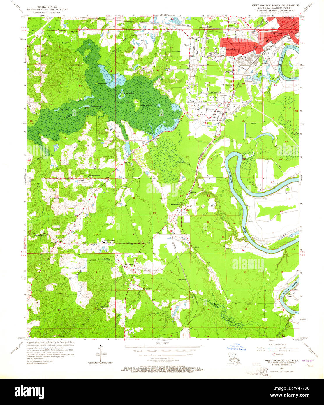West monroe louisiana map hires stock photography and images Alamy