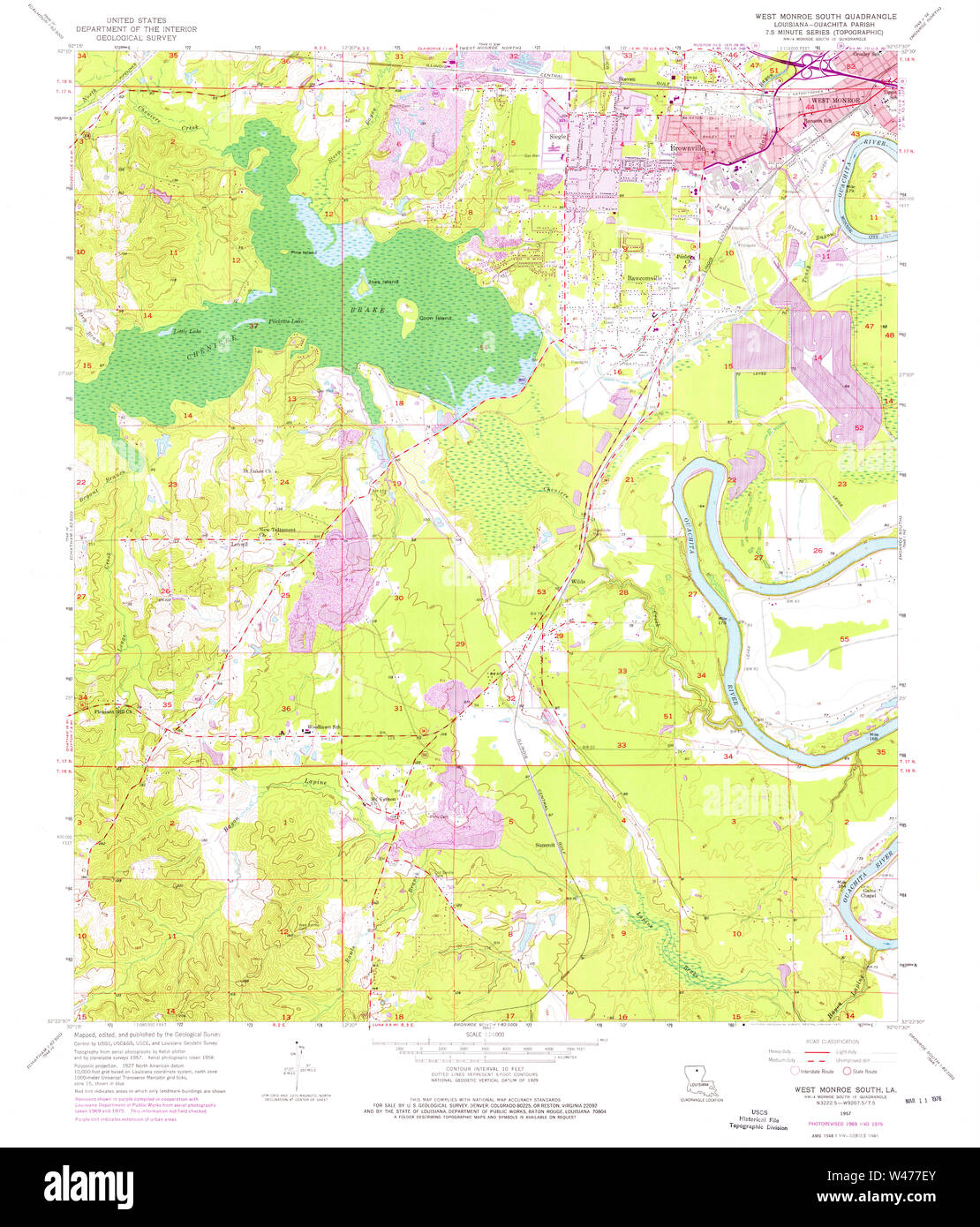 West monroe louisiana map hires stock photography and images Alamy