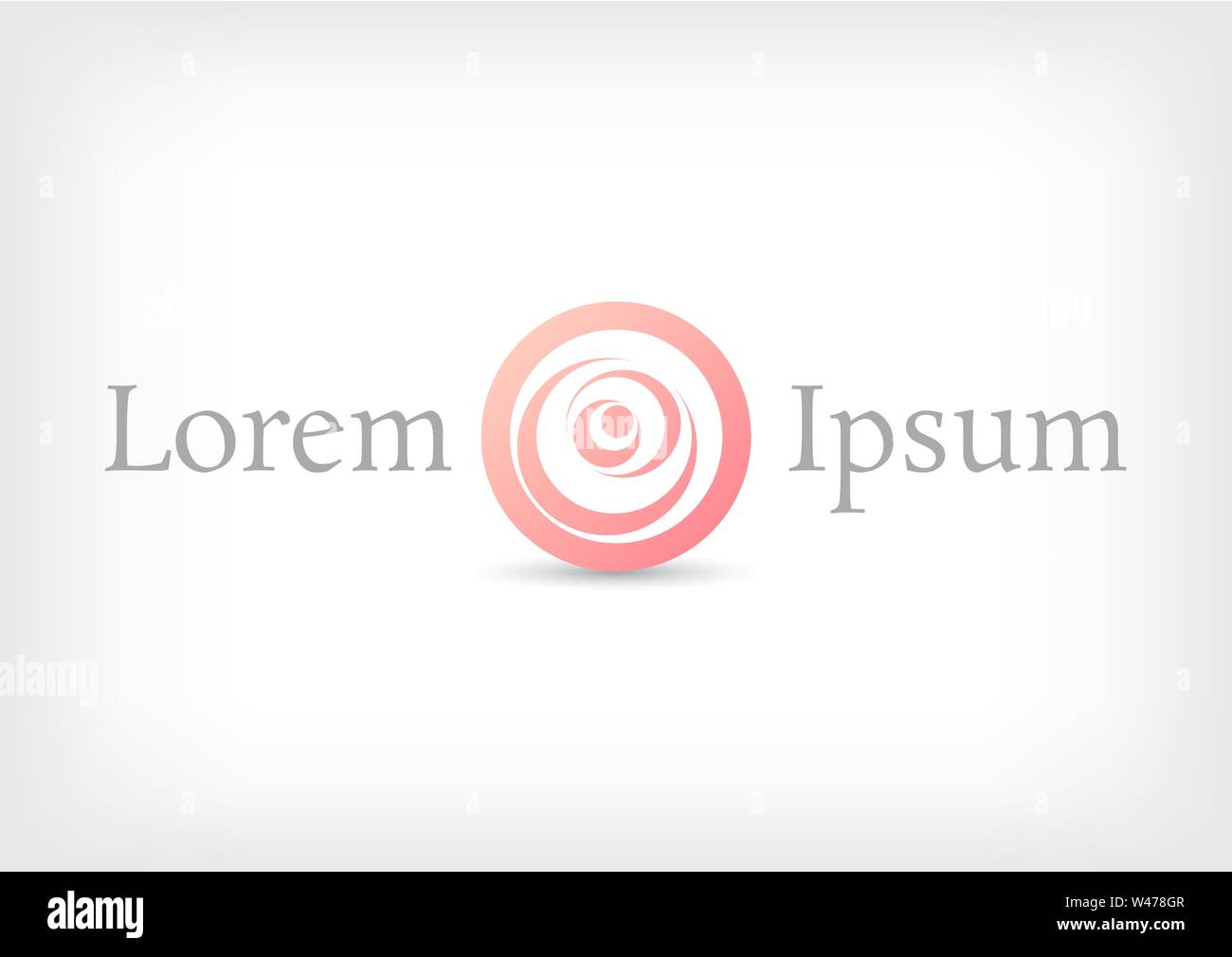 curve rose vector logo design template, beauty icon, floral abstract ...