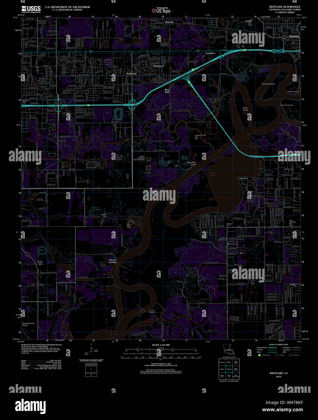 Map of westlake hires stock photography and images Alamy