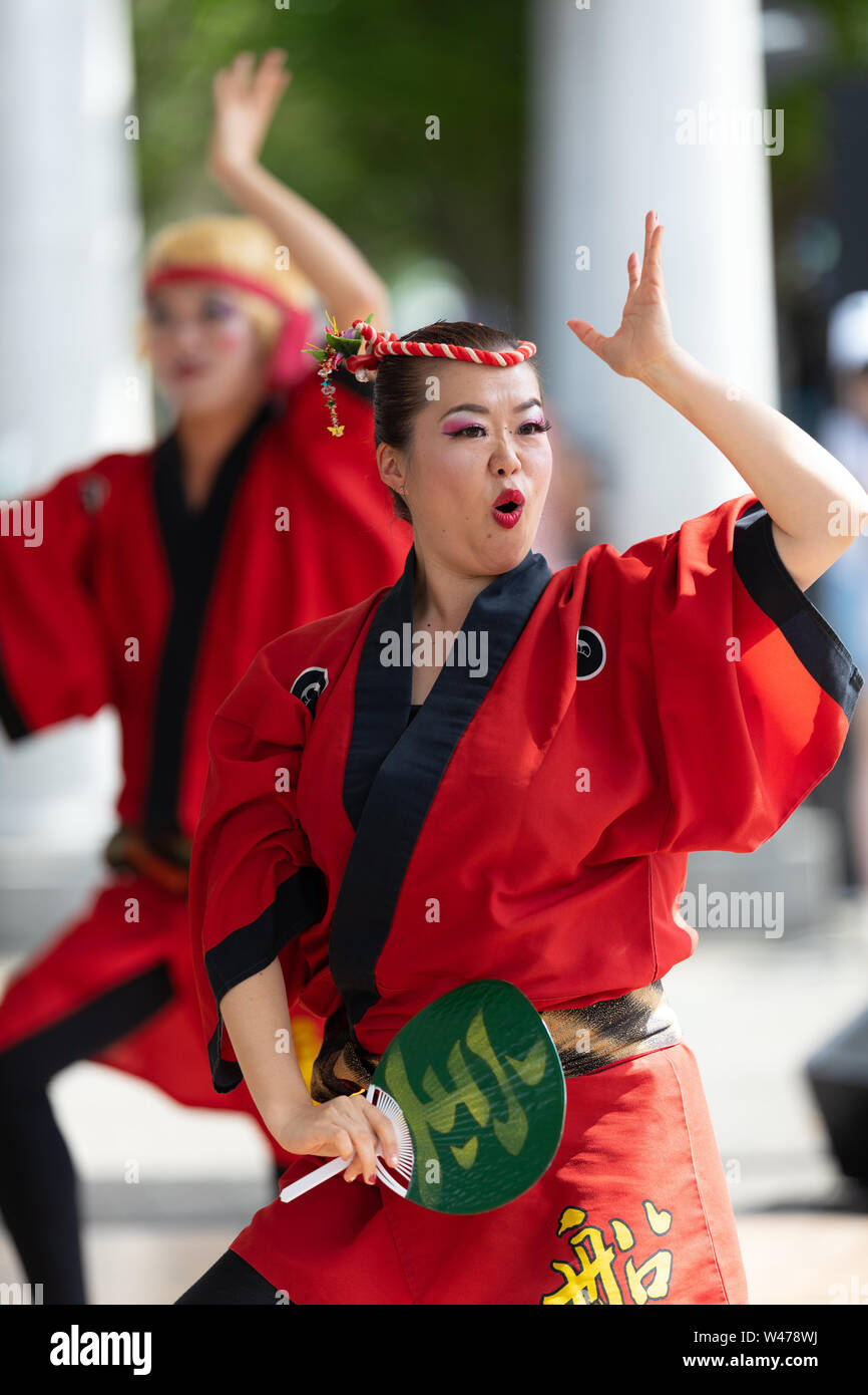 Columbus, Ohio, USA May 26, 2019 Columbus Asian Festival, Members of