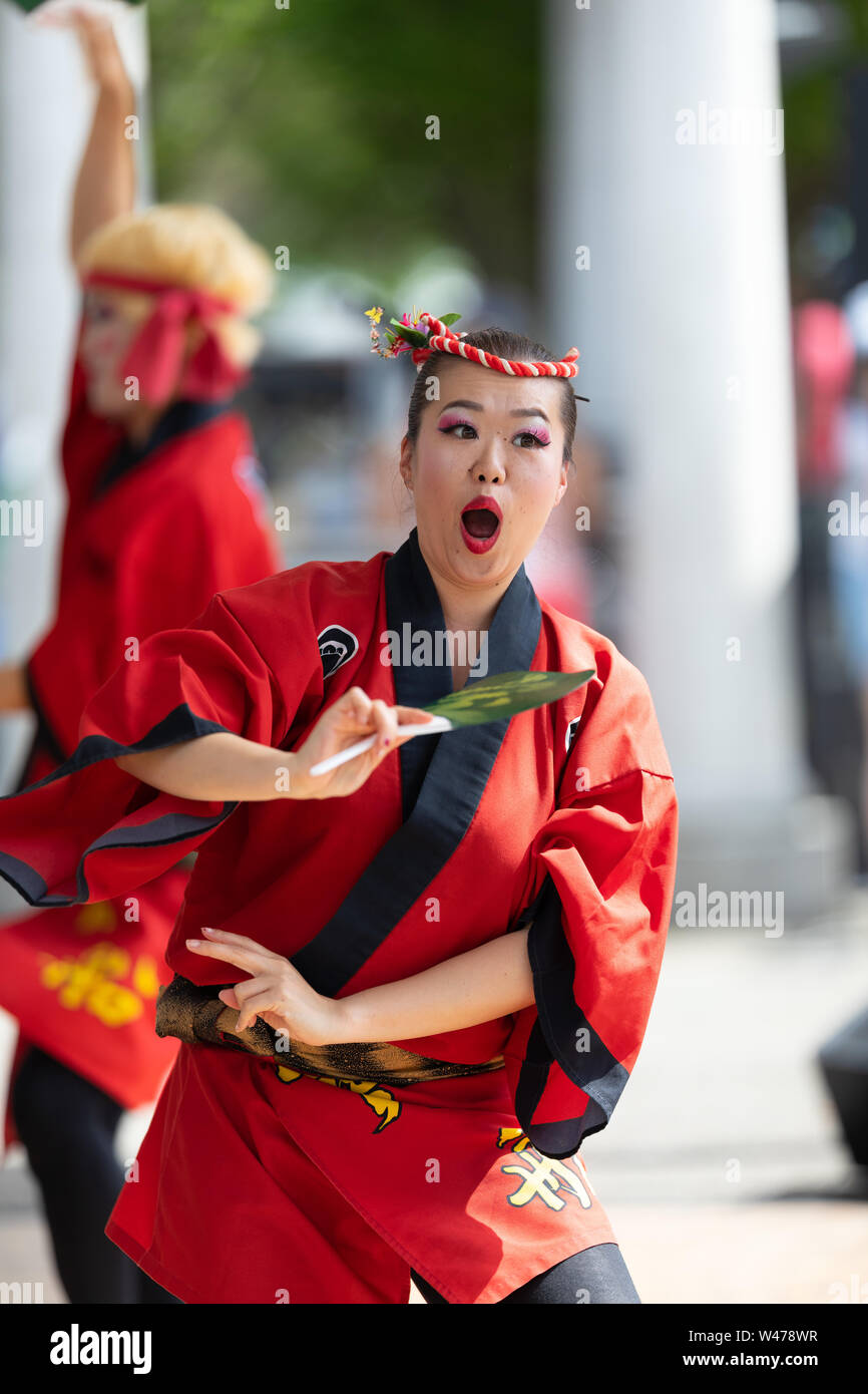 Columbus, Ohio, USA May 26, 2019 Columbus Asian Festival, Members of