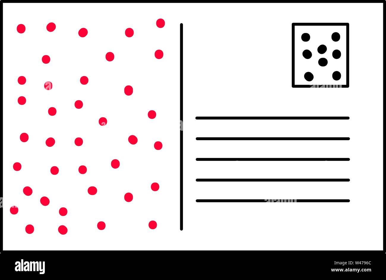 Blank postcard, illustration, vector on white background Stock Vector Image & Art Alamy