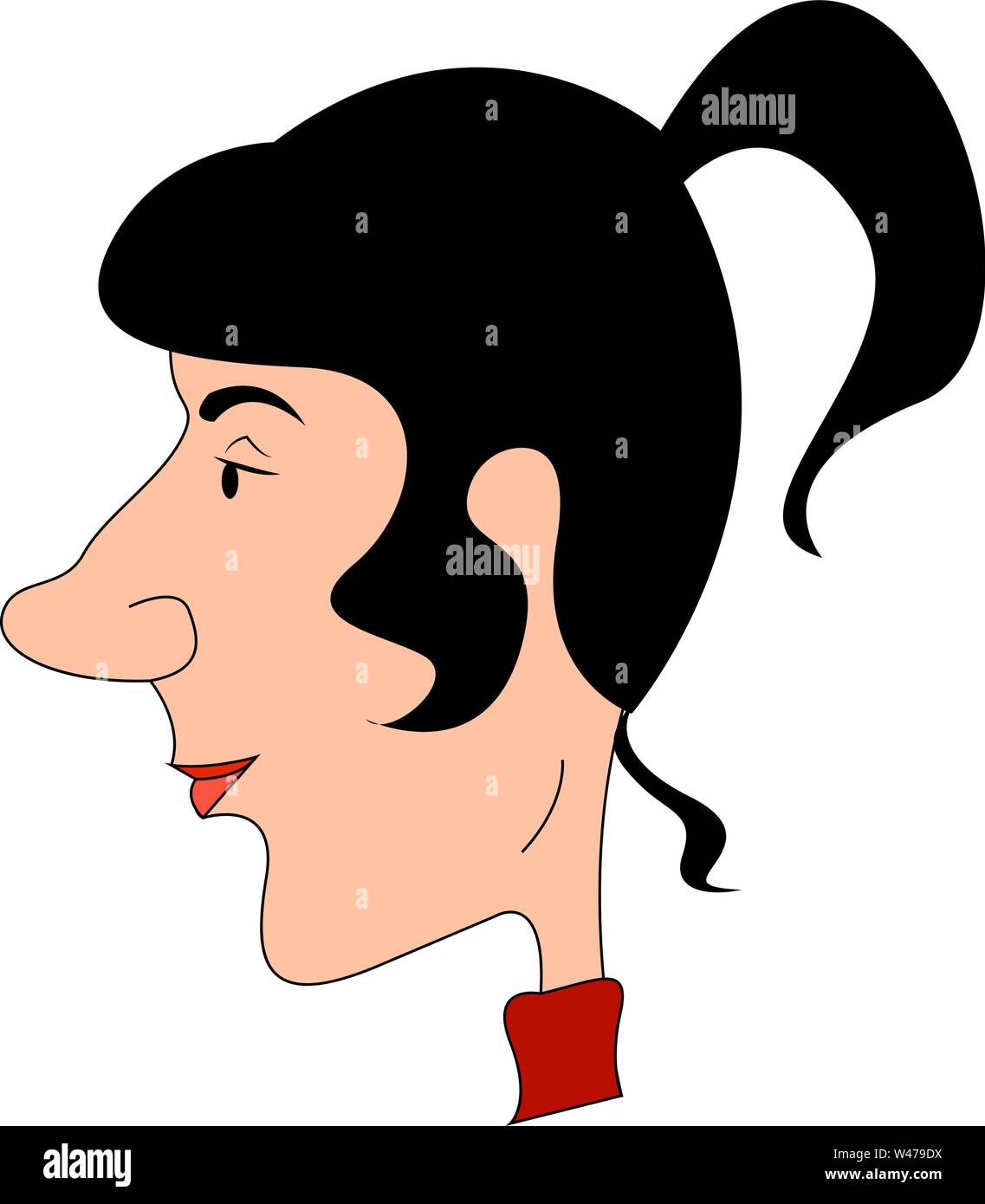 cartoon girl nose