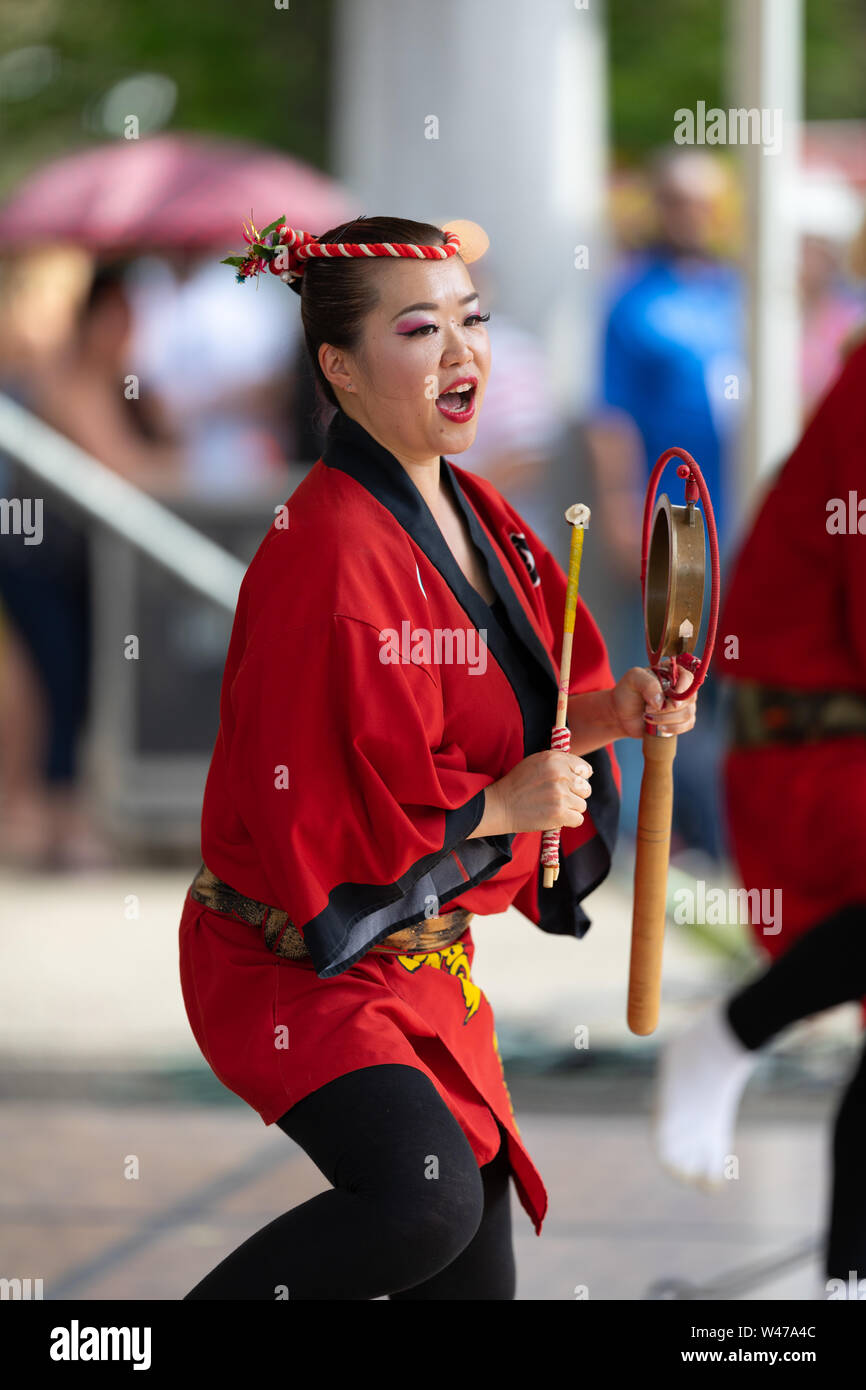 Columbus, Ohio, USA May 26, 2019 Columbus Asian Festival, Members of