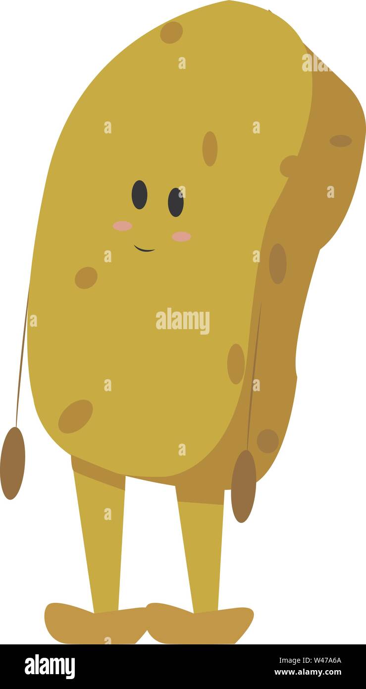 Sponge, illustration, vector on white background. Stock Vector