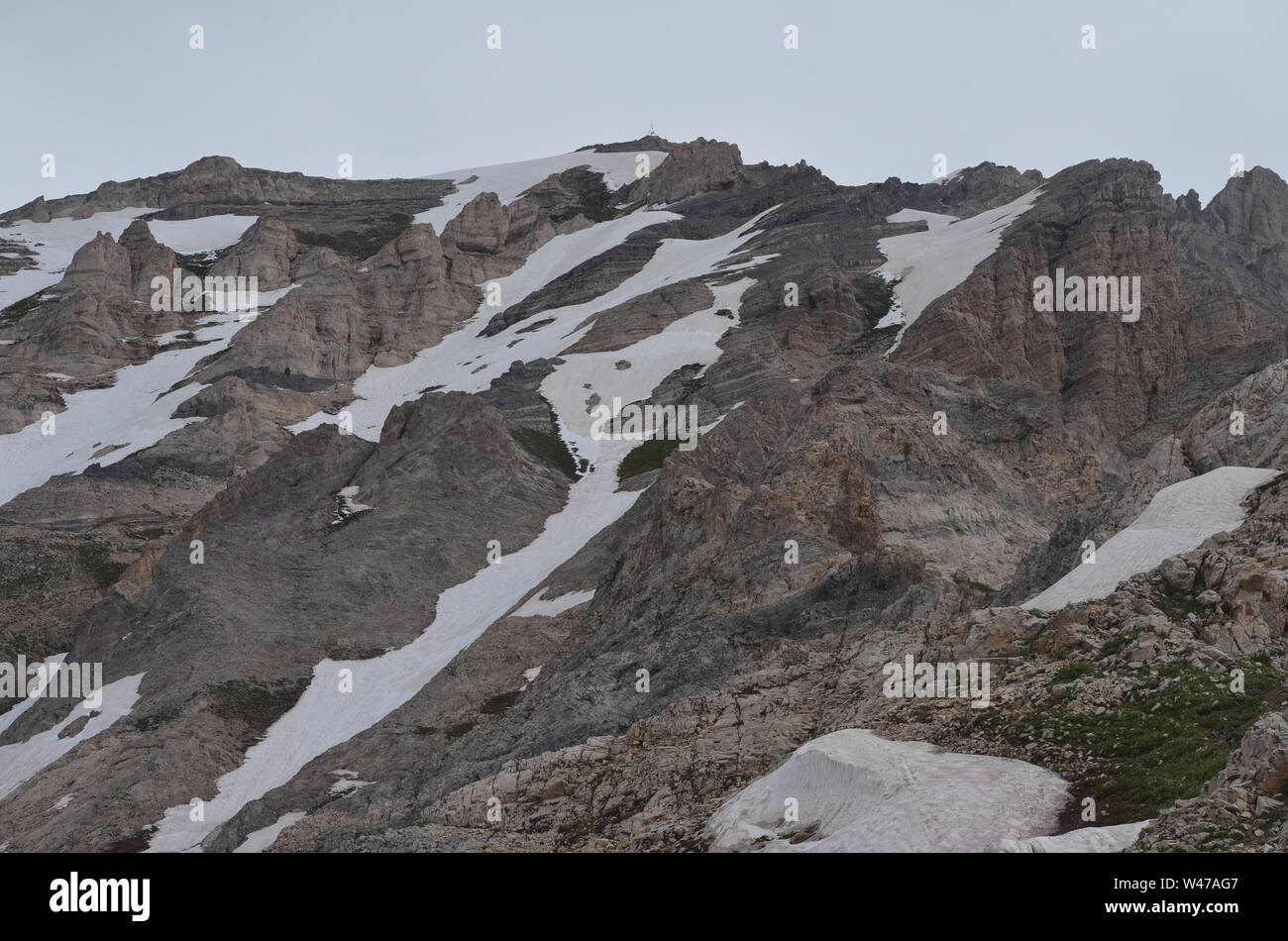 Climb of Greater Chingam peak, Ugam-Chatkal National Park, Uzbekistan Stock Photo