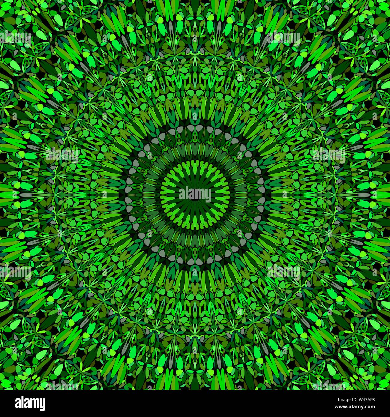 Abstract floral mandala background design - circular vector geometry ...
