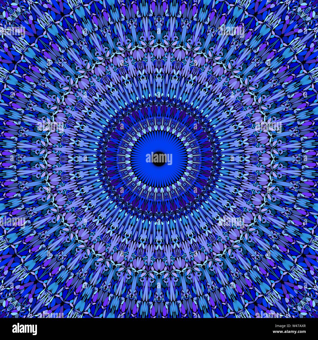 Abstract floral mandala background design - circular vector geometry ...