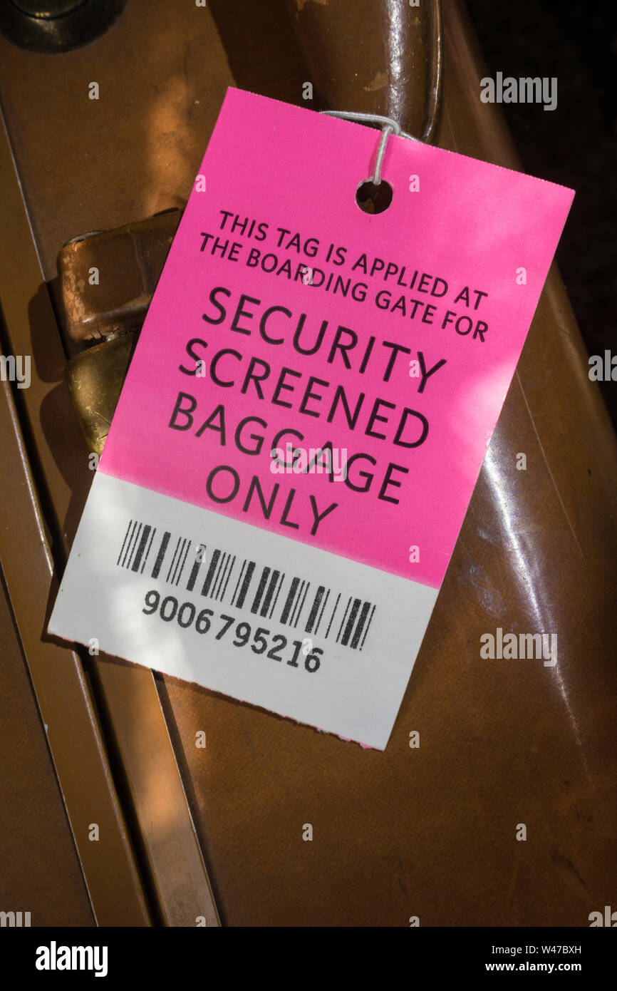 Delta Airlines gate claim bag, USA Stock Photo