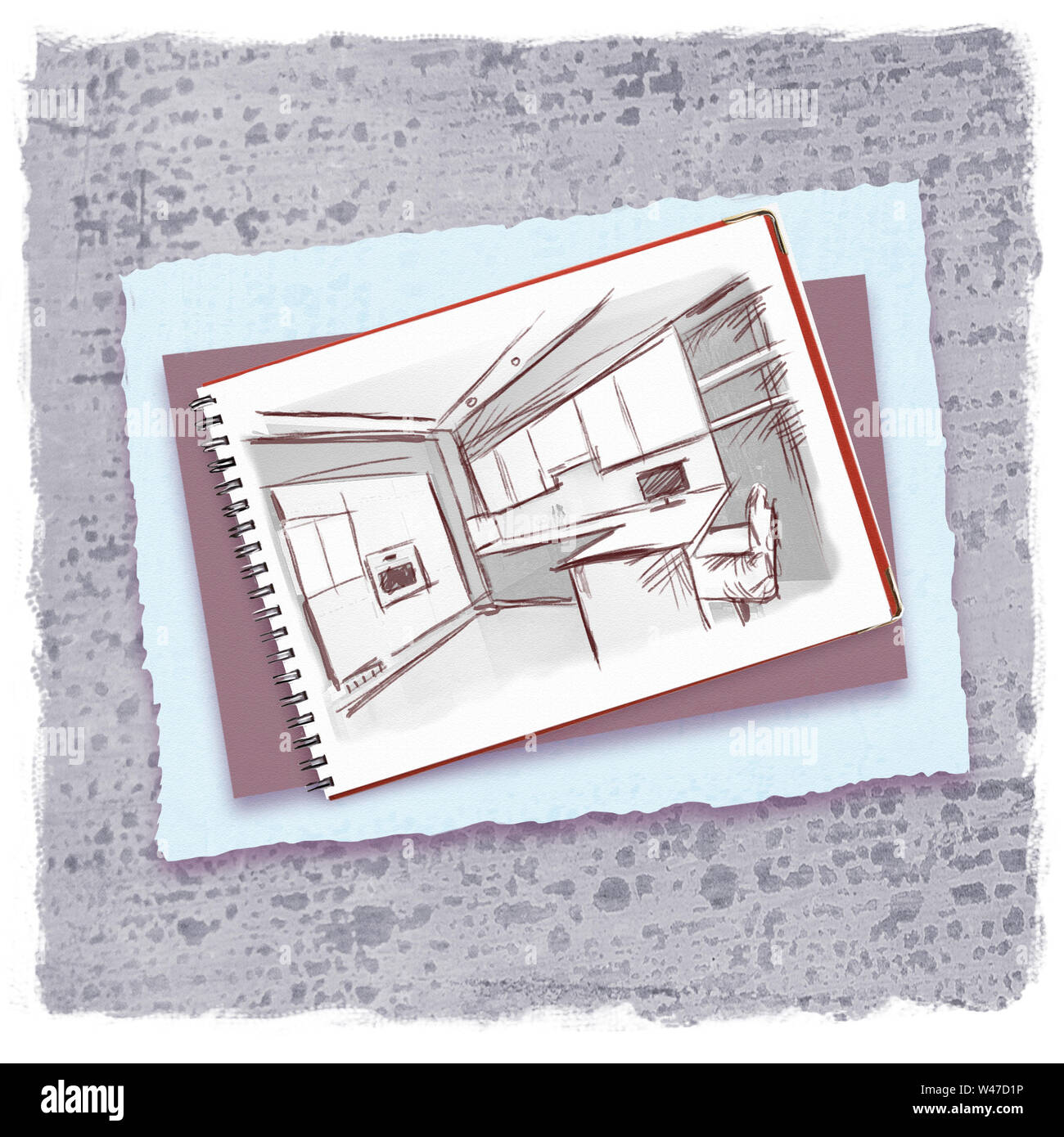 Modern office interiors Cut Out Stock Images & Pictures - Alamy