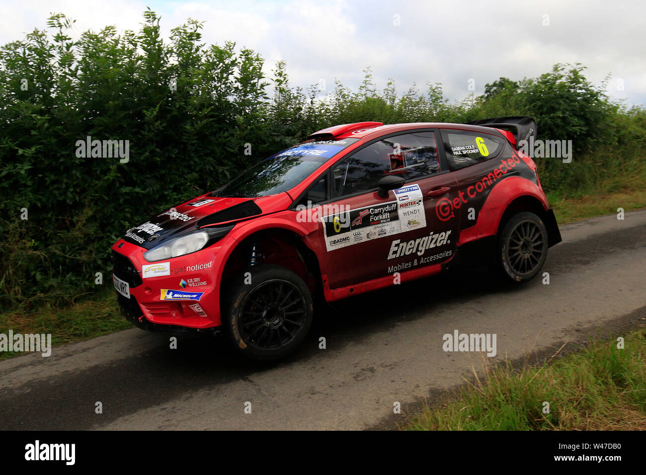 Lisburn, Country Antrim, Northern Ireland. 20th July, 2019. Carryduff  Forklift Down Rally; Damian Cole and Paul Spooner (Ford Fiesta WRC) in  action Credit: Action Plus Sports/Alamy Live News Stock Photo - Alamy