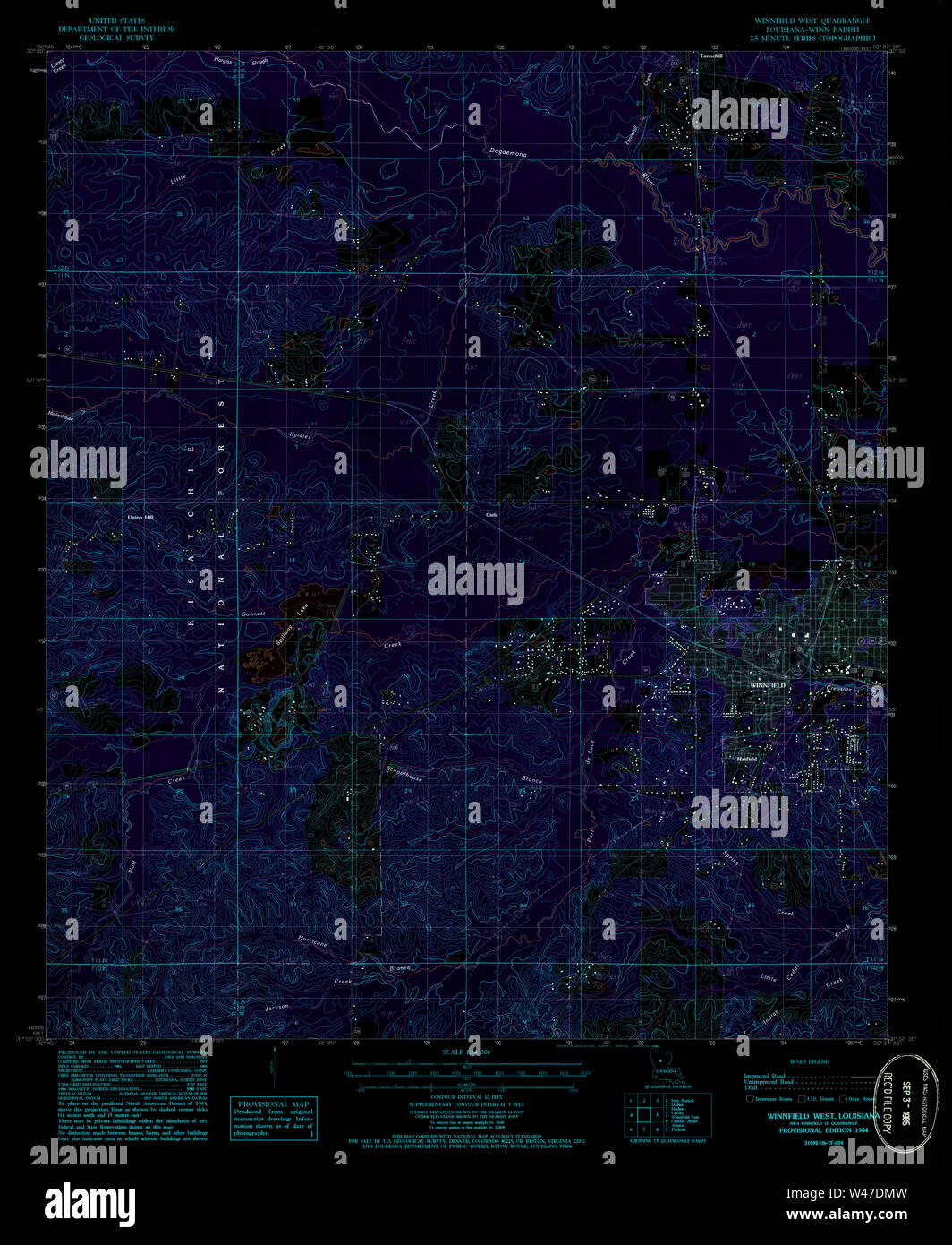 Map of winnfield hires stock photography and images Alamy