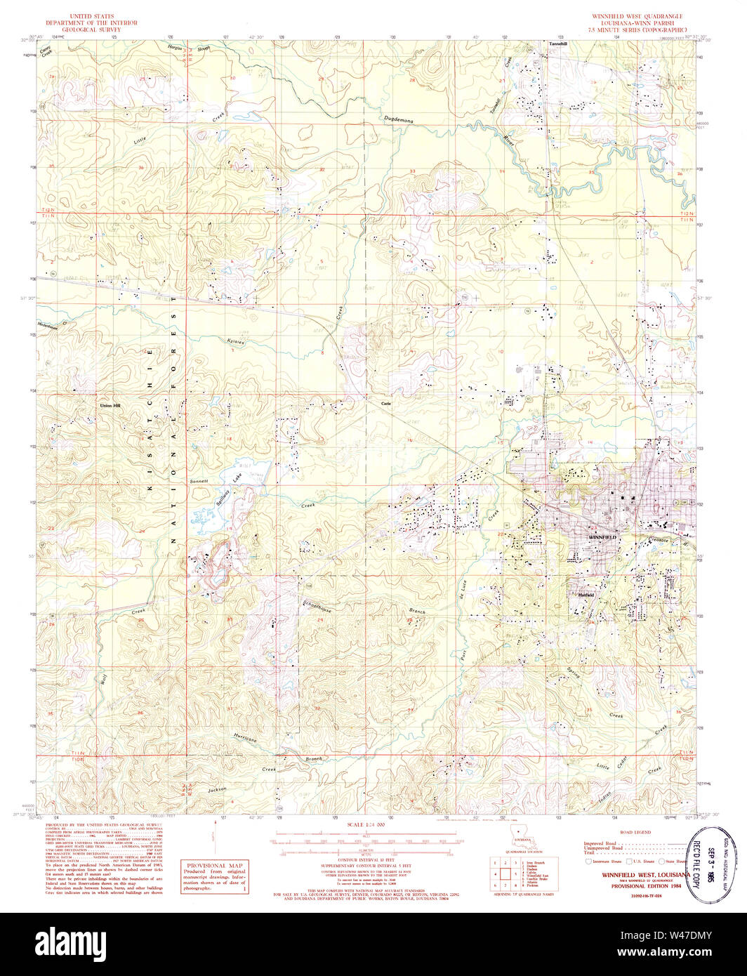 Map of winnfield hires stock photography and images Alamy
