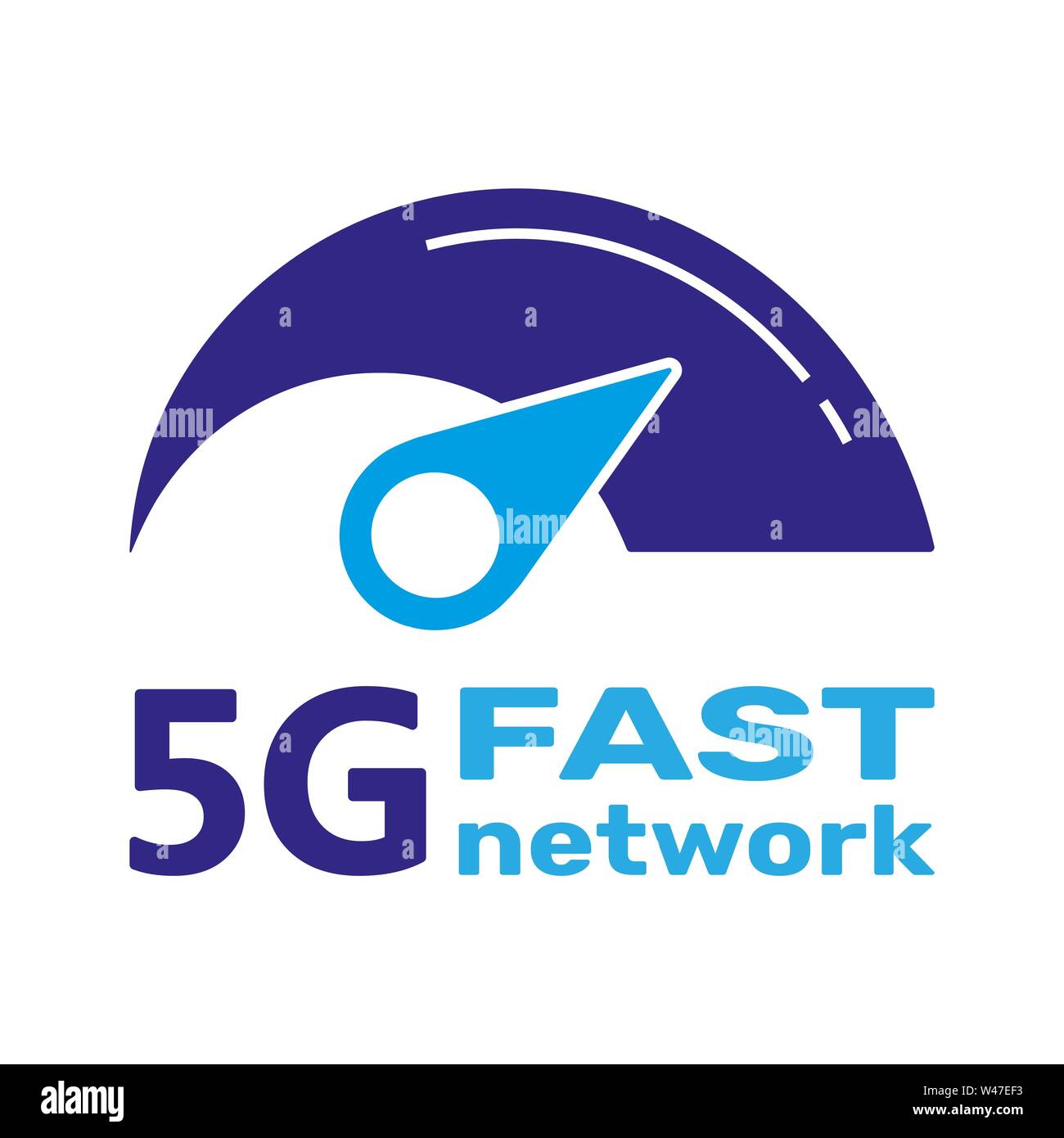 5G Logo network wireless systems and internet vector illustration. 5G fast internet banner concept. Vector sign, symbol 5G. Technology fast network 5G Stock Vector
