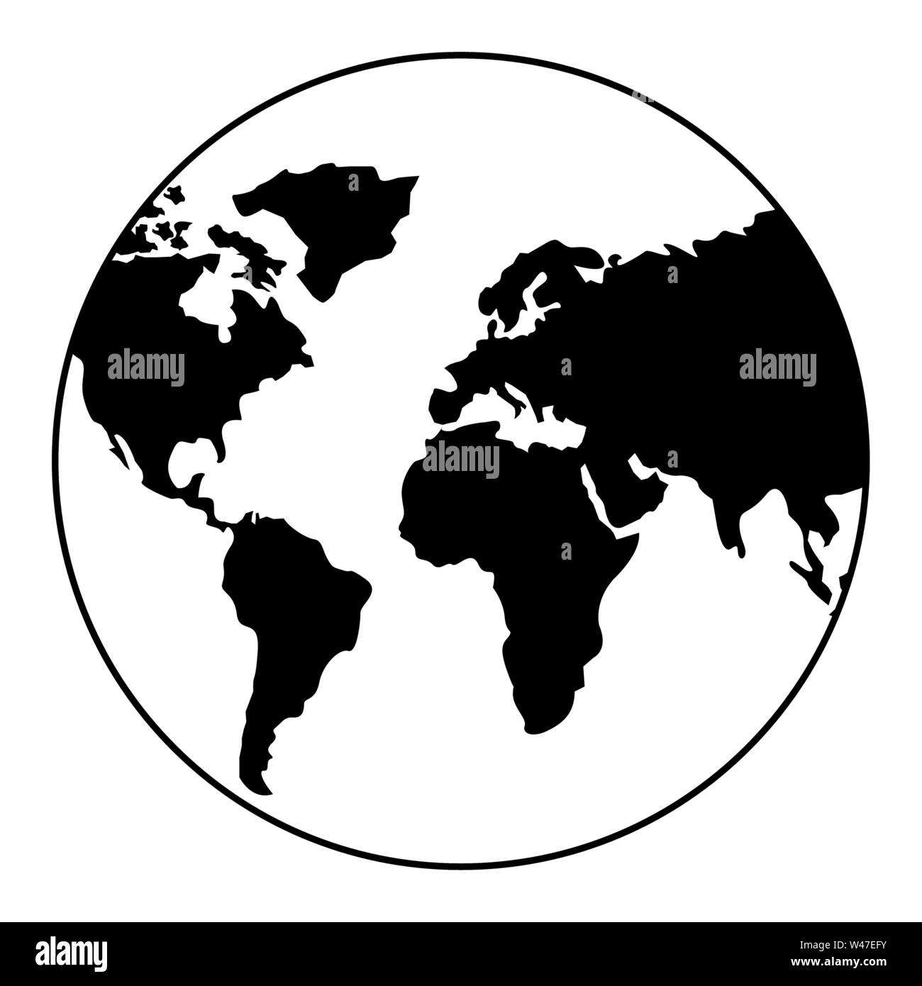 world planet earth isolated icon Stock Vector Image & Art - Alamy