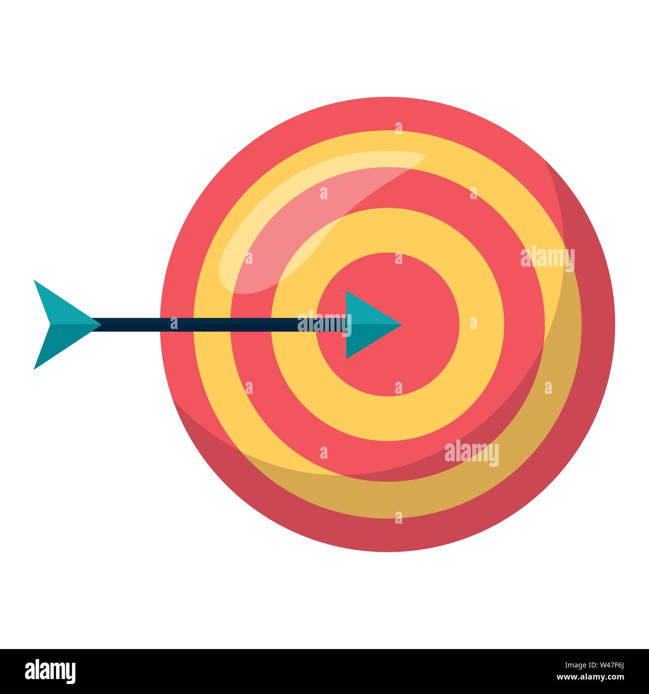 target arrow success isolated icon Stock Vector Image & Art - Alamy