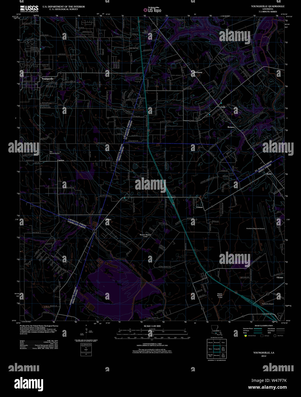 Map of youngsville hires stock photography and images Alamy