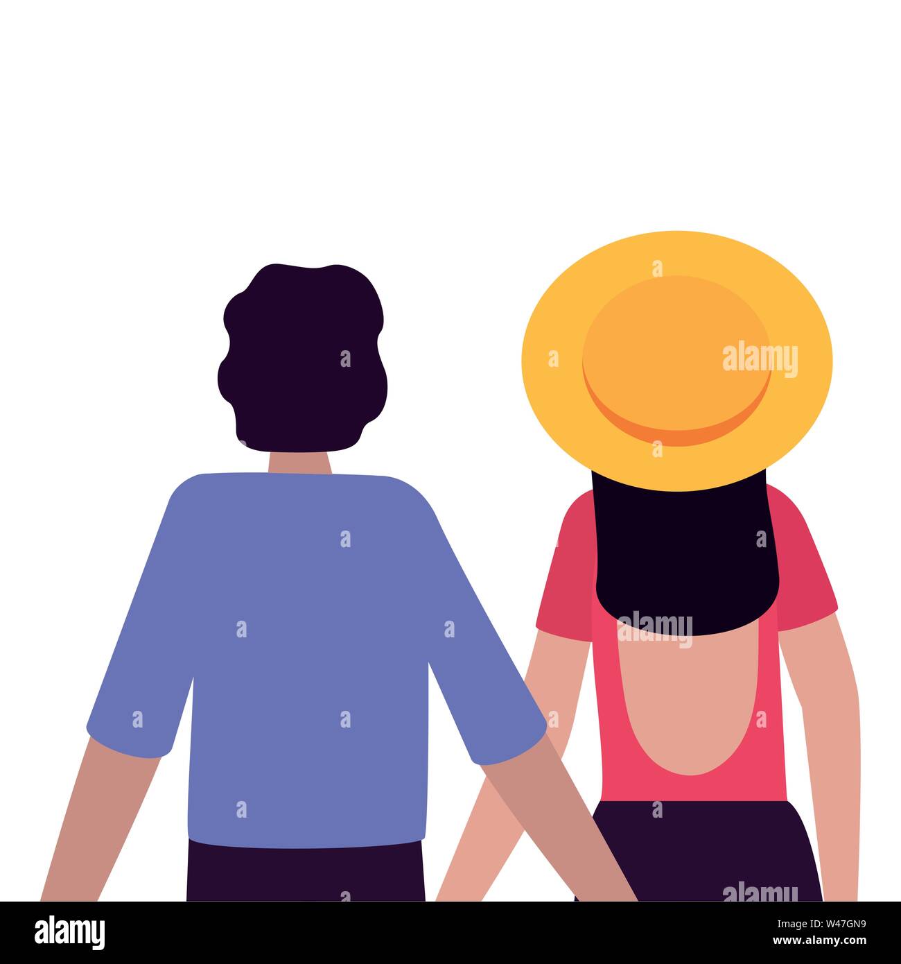 young lovers couple avatars characters Stock Vector Image & Art - Alamy