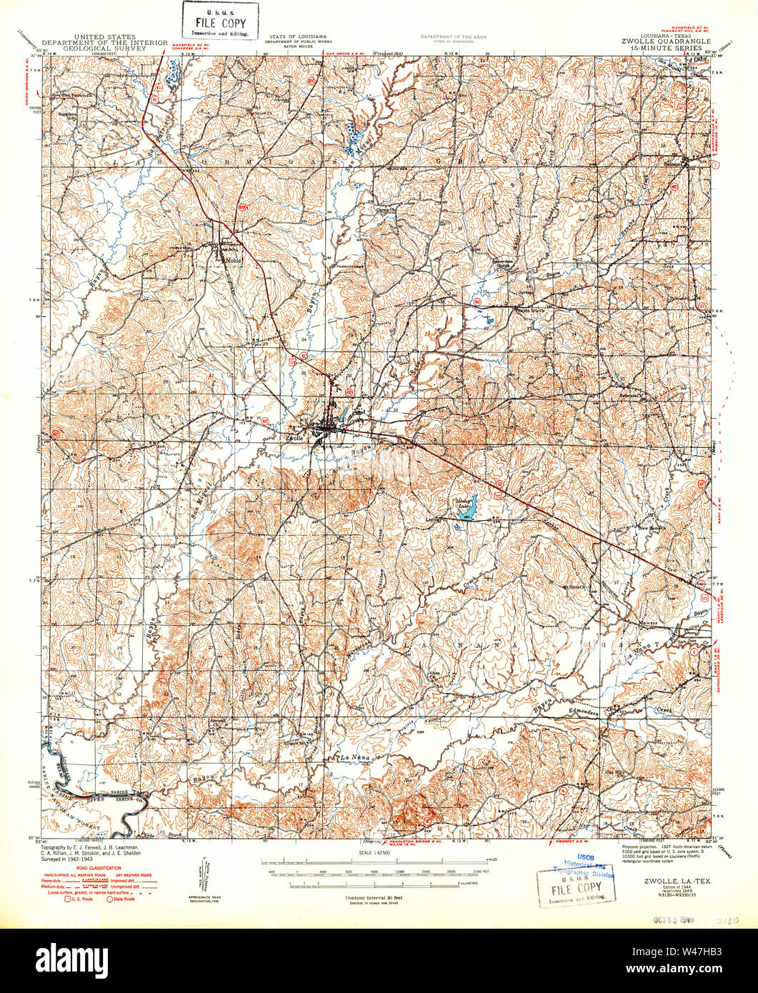 Zwolle louisiana map hires stock photography and images Alamy