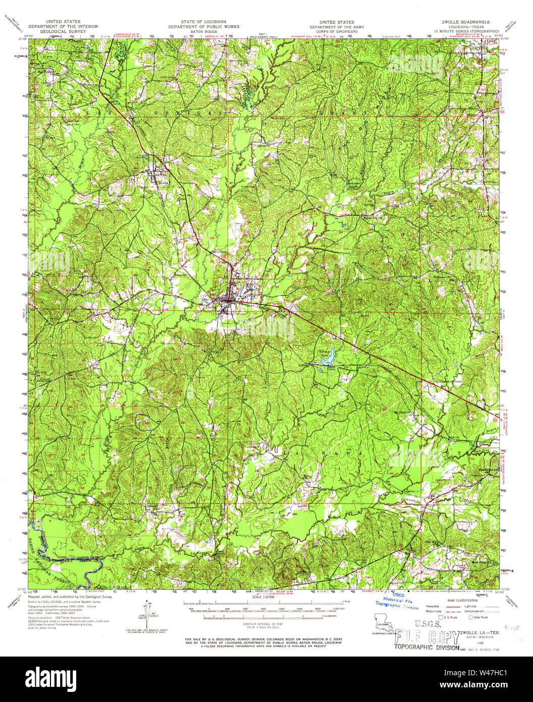 Zwolle louisiana map hires stock photography and images Alamy