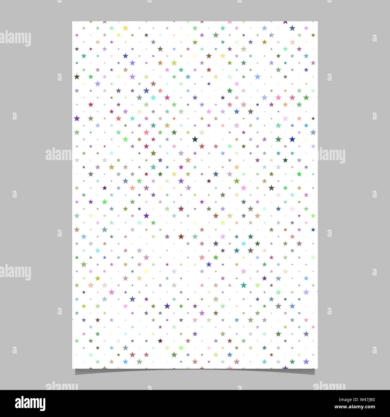 Abstract repeating pentagram star pattern brochure background template ...