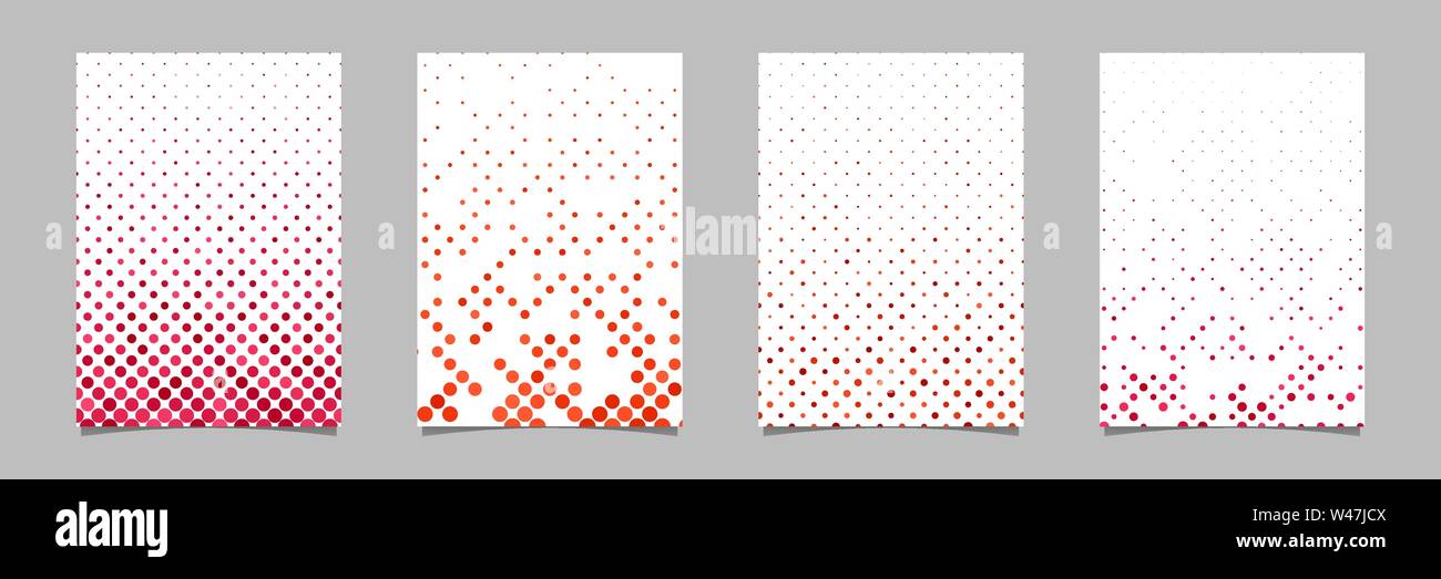 Abstract geometrical dot pattern brochure template set - vector design ...
