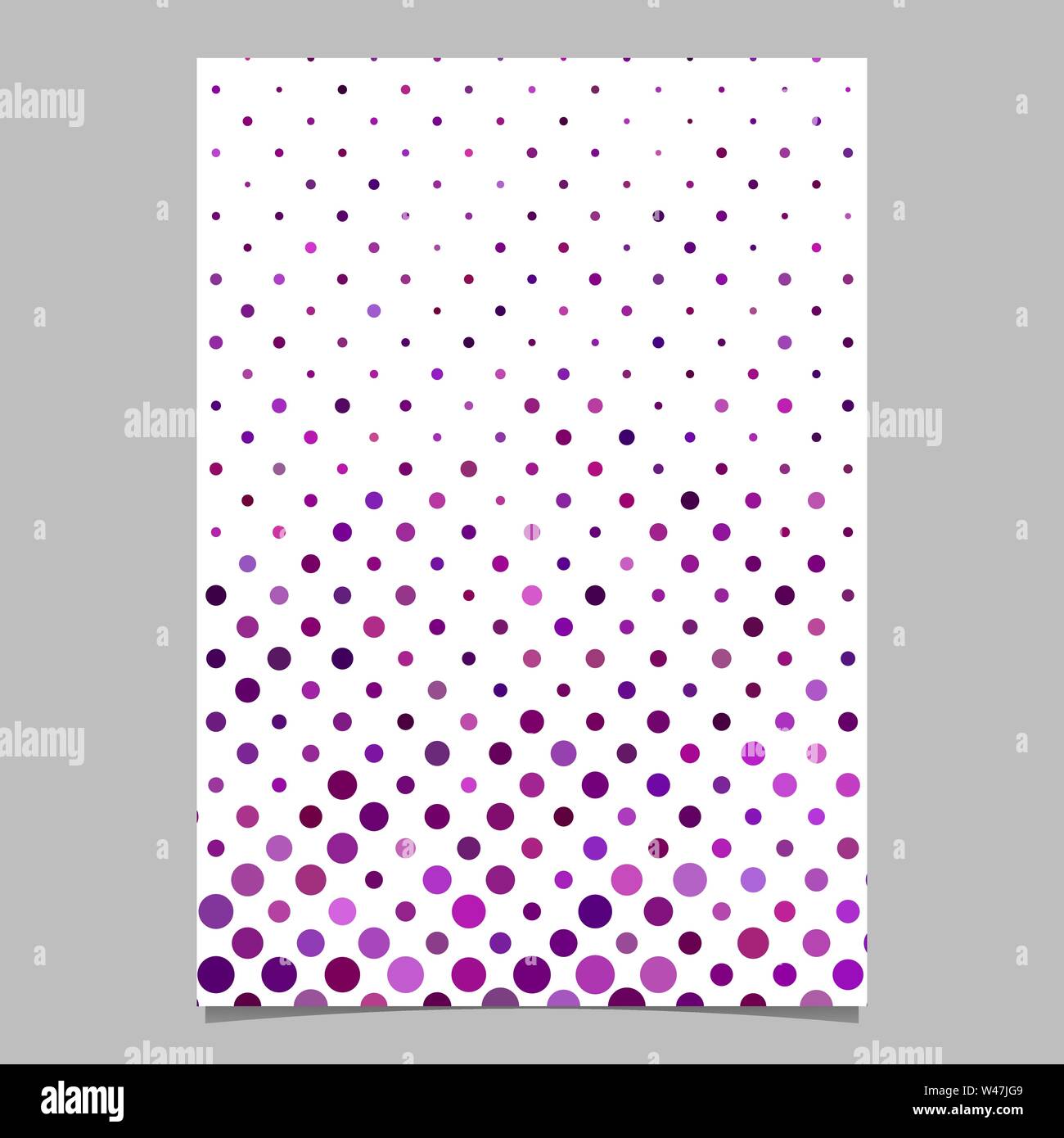 Geometrical dot pattern background page template - purple vector ...