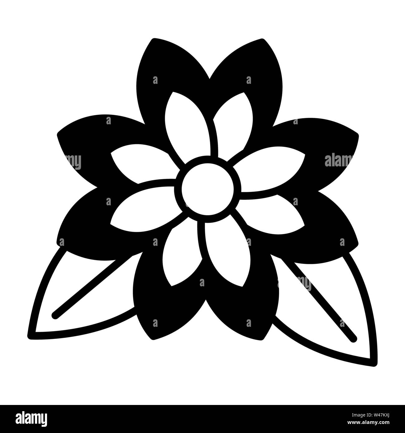 flower petals and leaves white background Stock Vector Image & Art Alamy